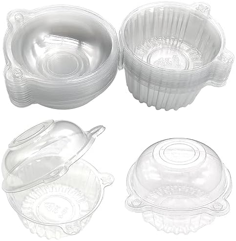 Cupcake-bærere |  Enkelt Individuel Klar Plastik Cupcake Pod Kage Muffin Holder Transportkasser (5) Cupcake-bærere Cupcake-bærere