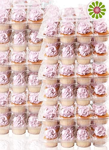 Cupcake-bærere |  Forklæde Helte – Stack’Ngo, Stærk & Robust, Cupcake Beholder, Cupcake Holdere, Plast Cupcake Beholdere, To Go Kasser, Cupcake Holdere Med Låg, 12 Cupcakes Pr. Beholder, 12 Beholdere Pr. Bestilling Cupcake-bærere Cupcake-bærere