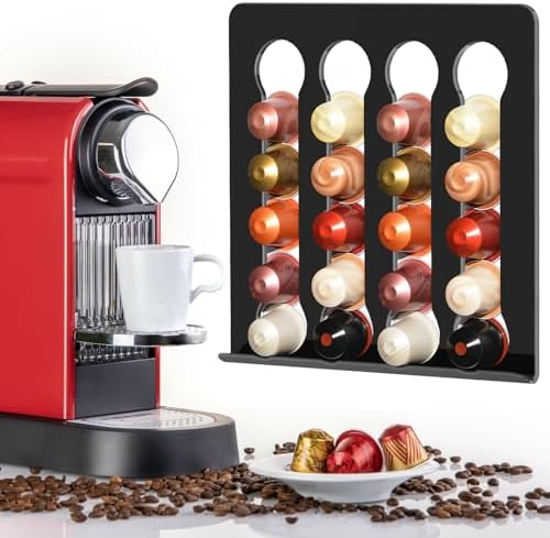 Kaffekapselholdere |  Magnetisk Kaffe Kapselholder, Eksklusivt Til Nespresso Originalline Kaffe Kapsler, Plads Til 40 Kapsler, Kaffe Kapsel Organizer Perfekt Til Lille Køkken, Lejlighed, Kontor Kaffekapselholdere Kaffekapselholdere