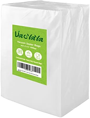 Sirup- og honningdispensere |  4Mil 200 Quart Størrelse 8 X 12 Tommer Vakuumforseglingsposer til Fryser til Mad, Vac Seal A Meal Poser med BPA-fri og kommerciel kvalitet Sous Vide Vac Seal Sikker Forudskårne Poser Sirup- og honningdispensere Sirup- og honningdispensere