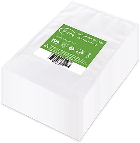 Sirup- og honningdispensere |  Vakuumforseglede poser til Food Saver 200 Quart 8X12 tommer Seal A Meal, kommerciel kvalitet, BPA-fri, tungt udstyr, perfekt til vakuumopbevaring, måltidsforberedelse eller sous vide. Sirup- og honningdispensere Sirup- og honningdispensere