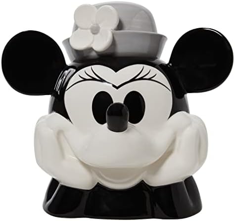 Småkagekrukker |  Disney Keramik Minnie Mouse Fra Steamboat Willie Skulptureret Småkagekrukke, 26 cm, Multifarvet Småkagekrukker Småkagekrukker