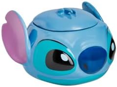 Småkagekrukker |  Stitch Officiel Licenseret Disney Småkagekrukke med Låg, 15 cm Høj, Livlig Blå Keramisk Snackkrukke til Køkkenbord eller Legeværelse, Ideel Gave til Lilo & Stitch Fans, Samleobjekt for Børn og Voksne Småkagekrukker Småkagekrukker