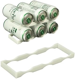 Stabling af dåse dispensere |  Kan Stacking Rack 2-Pack Vinflaskeholder Ølholder Køleskabsorganisator til Øldåser, Sodavandsdåser, Vinflasker Stabling af dåse dispensere Stabling af dåse dispensere