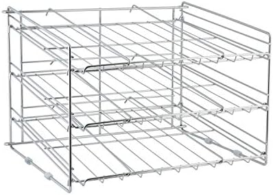 Stabling af dåse dispensere |  Organiser Det Hele Deluxe 3-lags Opbevarings Chrome Dåserække, 32,4 cm Høj X 40,3 cm Bred X 45,7 cm Dyb Stabling af dåse dispensere Stabling af dåse dispensere